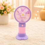 Rechargeable Mini Usb Fan With Cute Flower Design - Image 2