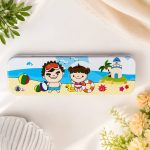 Pencil & Pen Box Cartoon & Printed Design Metal Body