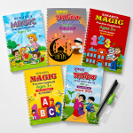5 PCS Set Magic Practice Book For Kids Handwriting 1 Pen, 5 sis and a gripper