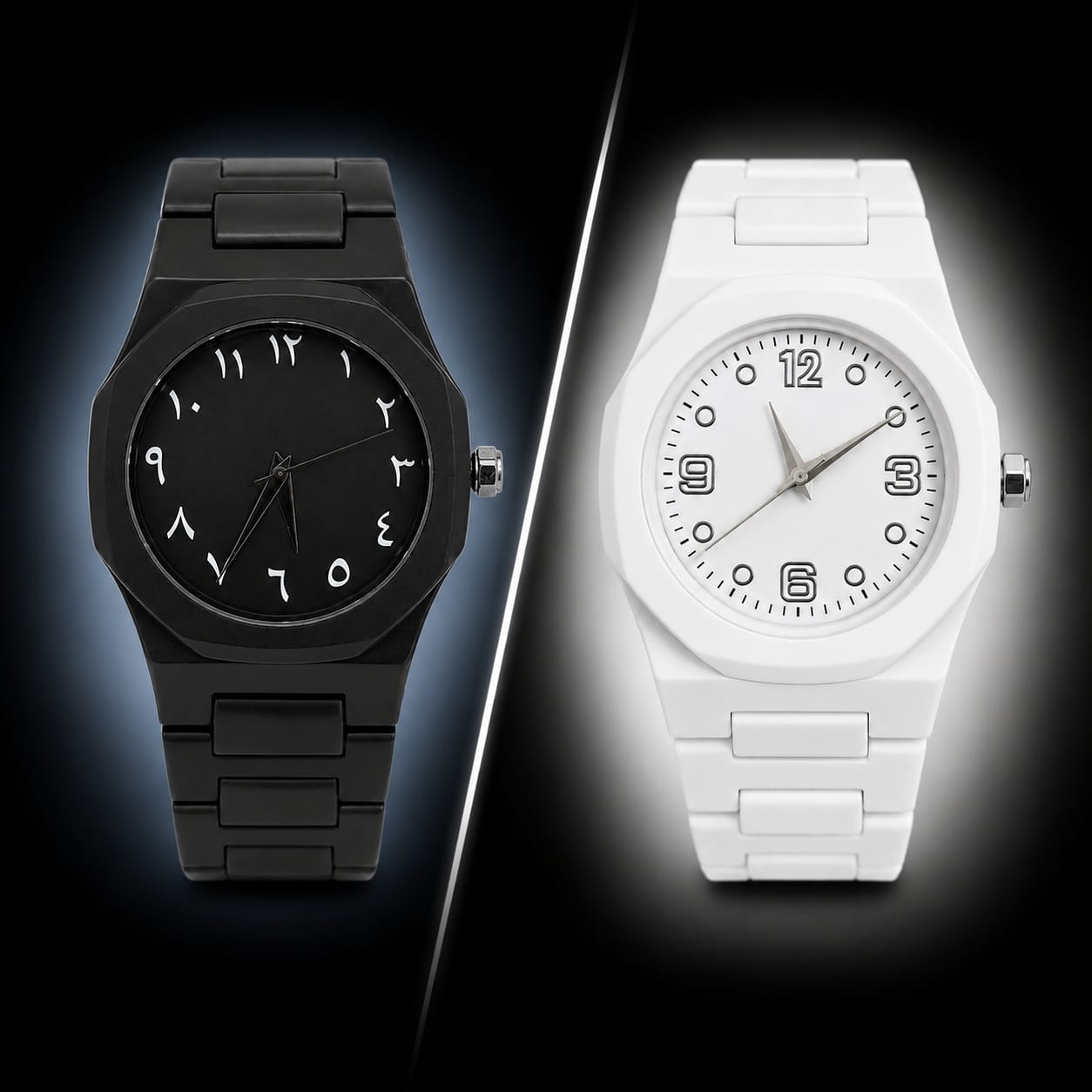WhatsApp Image 2026-07-20 at 11.19.19 PM Aura Men’s Matte Black Analog Watch With Arabic Numerals - Image 1