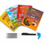4 PCS Set Magic Practice Book For Kids Handwriting 1 Pen, 5 sis and a gripper